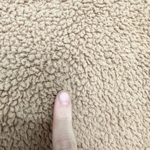 Abercrombie & Fitch soft A.F collection brown Sherpa cropped hoodie size XS - Picture 2 of 4